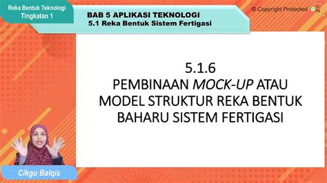 F Rbt Pembinaan Mock Up Atau Model Struktur Reka Bentuk Baharu