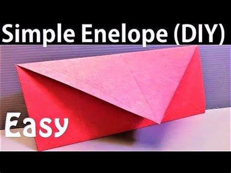 Super Easy Origami Envelope Tutorial Simple Easy Envelope DIY Origami