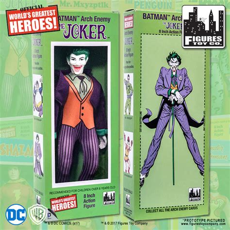 DC Comics Mego Style Boxed 8 Inch Action Figures Joker