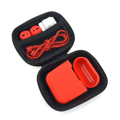 5 In 1 For Airpod Case Strap Set Travel Carrying Storage Box Protective Silicone Cover For Apple ...