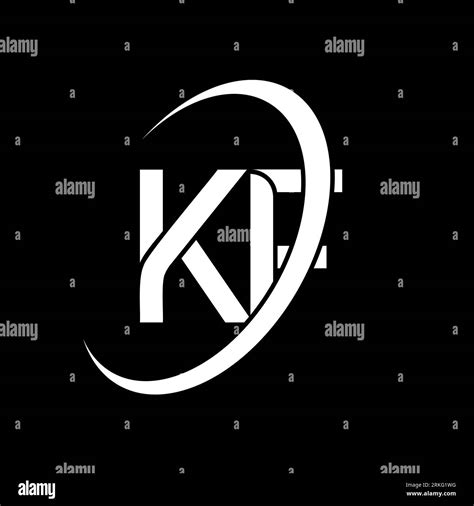 Kf Logo K F Design White Kf Letter Kf K F Letter Logo Design Initial Letter Kf Linked Circle