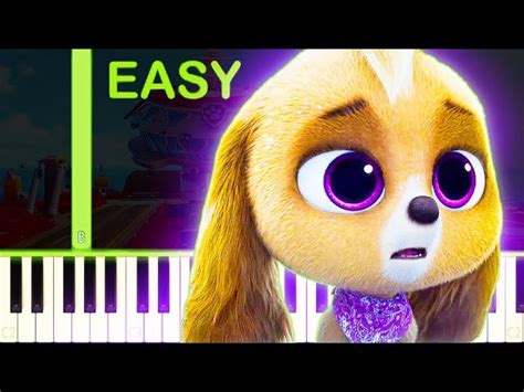 LEARNING TO FLY PAW Patrol The Mighty Movie EASY Piano Tutorial