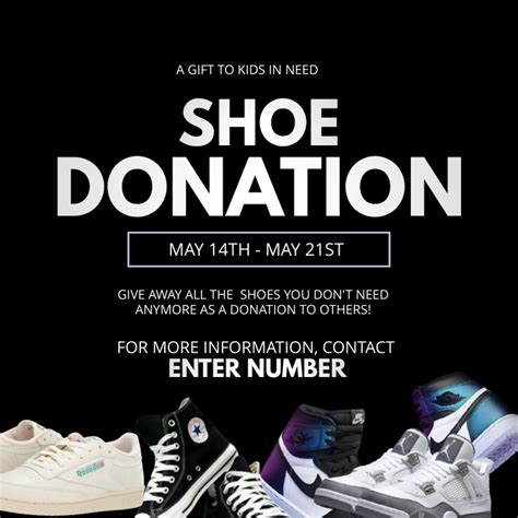 Copy Of Shoe Donation Flyer Postermywall