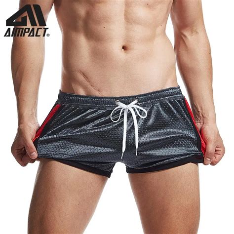 Aimpact Wholesale Mens Booty Running Shorts Athletic Training Gym Mesh