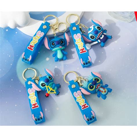 Kit Chaveiro Emborrachado Stitch Variado Filme Lilo E Sititch Disney