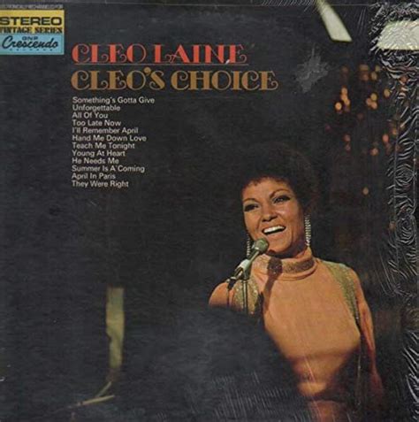 Amazon Cleo Laine Cleo S Choice LP VG USA GNP Crescendo GNPS