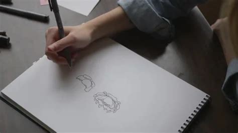 Female Artist Drawing Flowers in a Sketc... | Stock Video | Pond5