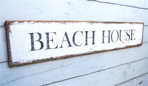 BEACH HOUSE Signs, Wood Beach Signs, Coastal Decor Beach, Beach