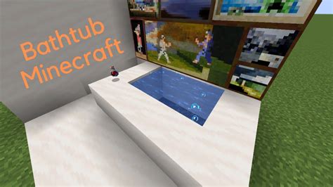 How To Make A Bathtub Minecraft Youtube