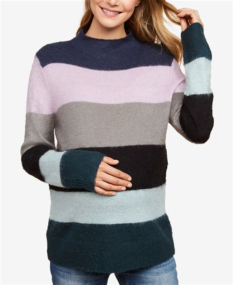 Jessica Simpson Maternity Colorblocked Sweater Macys