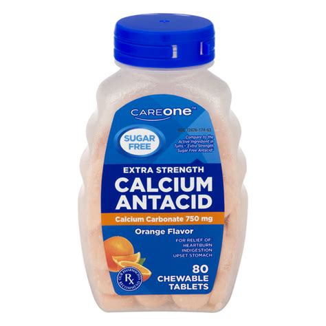 Save On Careone Calcium Antacid Extra Strength Sugar Free Orange