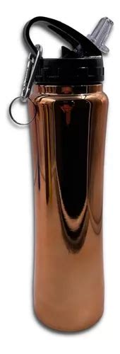 Garrafa Térmica Bico Retrátil 500ml Aço Inox Academia Cor Bronze