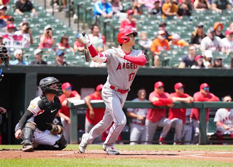 大谷翔平先制ソロ！3戦ぶり1発で今季10号 松井秀喜以来の5度目2ケタ本塁打 オリオールズ戦 Mlb写真ニュース 日刊スポーツ