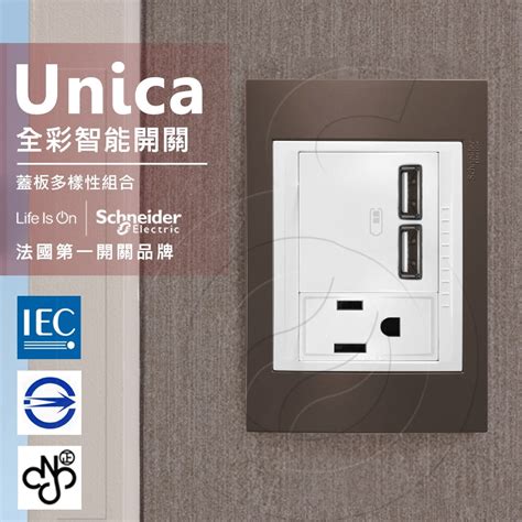 Schneider Unica Plus Usb Abs Pchome H