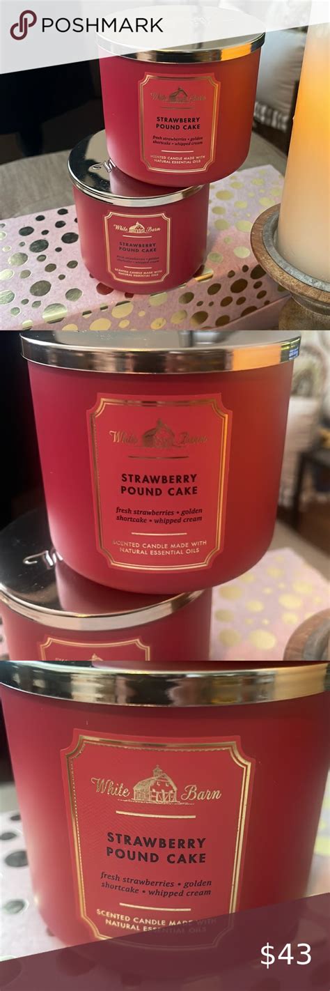 Bath And Body Works Strawberry Pound Cake Candle