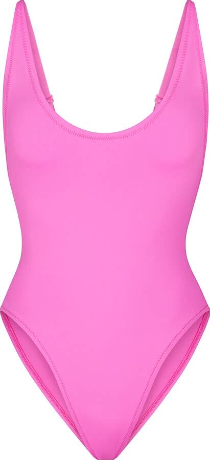 Signature Swim Scoop Neck One Piece Taffy Shopstyle