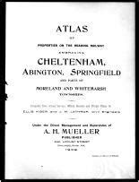 Montgomery County 1909 Cheltenham Abington Springfield Townships