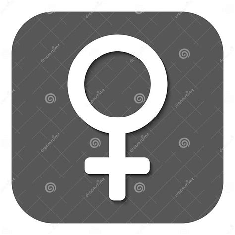 El Icono De Las Mujeres Símbolo Femenino Plano Ilustración Del Vector