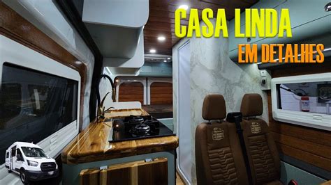 Todos Os Detalhes De Um Motorhome Montado Em Uma Ford Transit