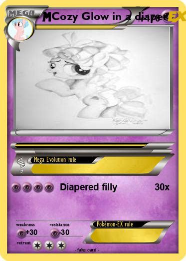 Pokémon Cozy Glow In A Diaper Diapered Filly My Pokemon Card