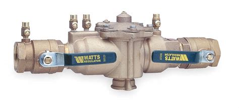 Reduced Pressure Zone Backflow Preventer Bronze Watts 009 Series Npt Connection Grainger