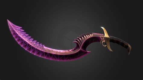 Paweł Stanisławowicz - Slaanesh Sword (Khopesh) 2D+3D