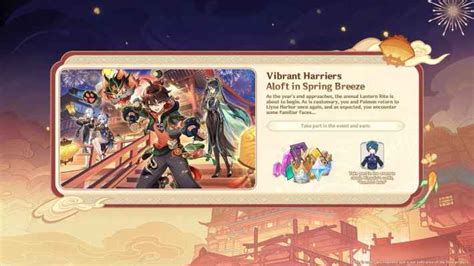 Genshin Vibrant Harriers Aloft In Spring Breeze Event Guide Gamewith