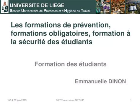 PPT Les formations de prévention formations obligatoires formation