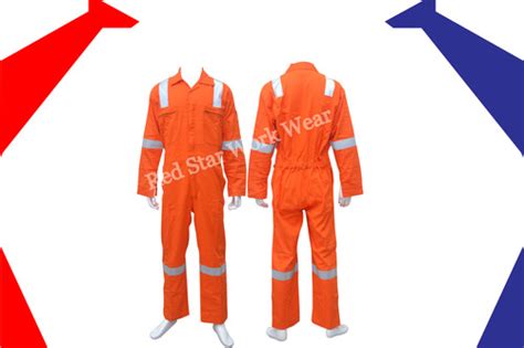 100 Twill Cotton Coverall With Reflective Tape On Shoulder Sleeves