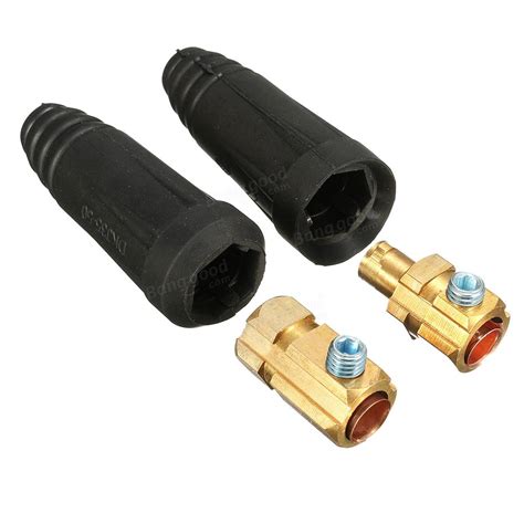 1 Pair Dkj35 50 Euro Style Welding Cable Plug Connectors Male And Female 35 50mm² Sale Banggood