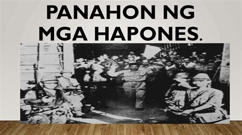 SOLUTION: Panahon ng hapones - Studypool