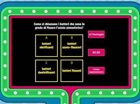 Il Ciclo Dell Azoto Gameshow Quiz