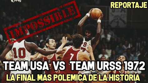 La Final M S Pol Mica De La Historia Usa Vs Urss Youtube