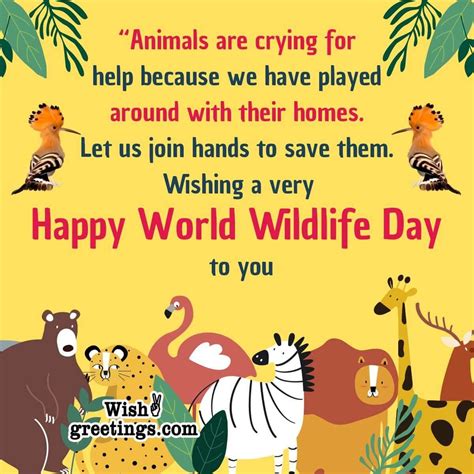 World Wildlife Day Wishes Messages Wish Greetings