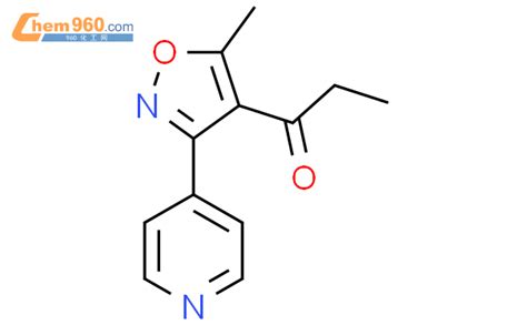 1291486 10 6 1 5 Methyl 3 pyridin 4 yl isoxazol 4 yl propan 1 one化学式