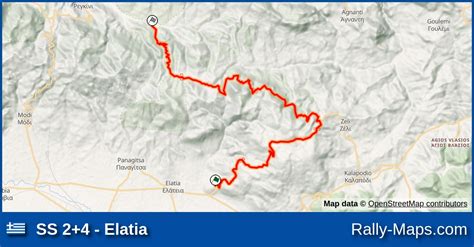 SS 2 4 Elatia Stage Map Fthiotidos Rally Gravel 2023 Rally