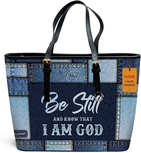 Jesuspirit Personalized Leather Tote Bag For Women