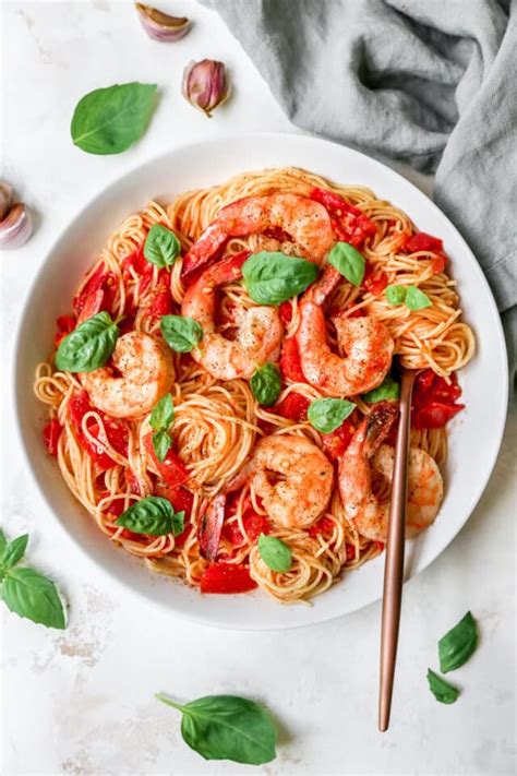 Pasta Pomodoro With Shrimp Kim S Cravings