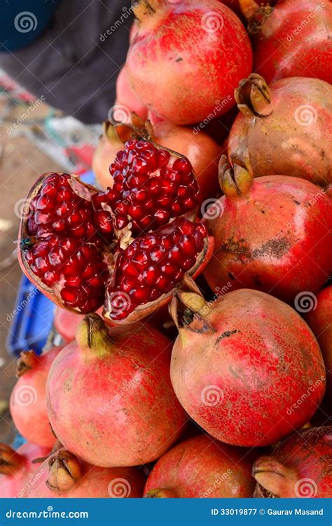 Indian Pomegranate Stock Image Image Of Price Seed 33019877