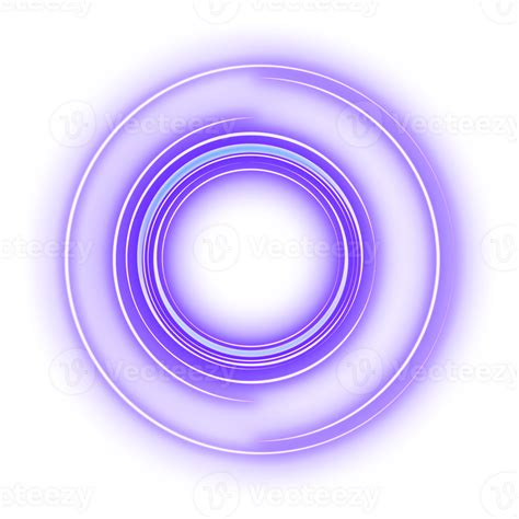 Blue Neon Light Frame 24045491 Png