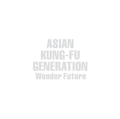 Cdjapan Wonder Future Regular Edition Asian Kung Fu Generation Cd Album