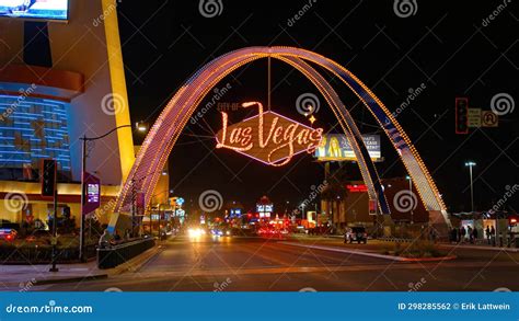 Las Vegas Neon Lights Over the Strip - LAS VEGAS, UNITED STATES ...