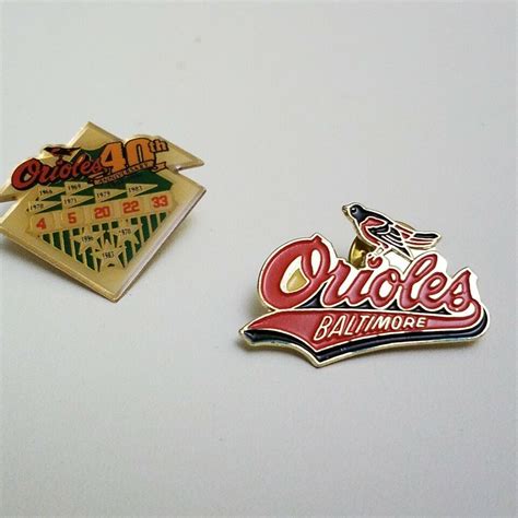 Baltimore Orioles Th Anniversary Pin Team Logo Baseball Pins