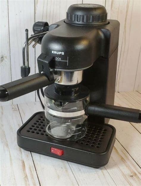 Krups 963 4 Cup Mini Espresso Maker Black For Sale Online EBay