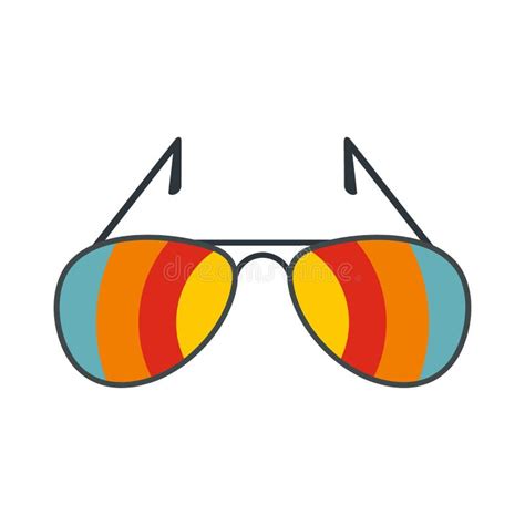 Icono De Las Gafas De Sol Estilo Plano Ilustración del Vector