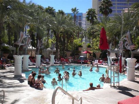 View From Our Room Flamingo Adult Pool Picture Of Hilton Grand Vacations At The Flamingo