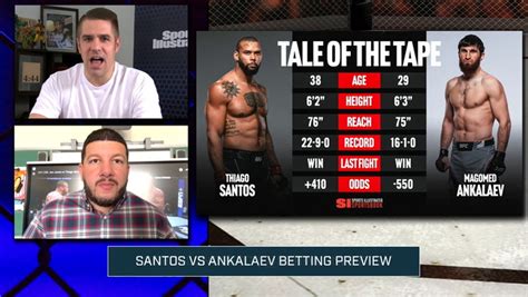 UFC Fight Night Santos Vs Ankalaev Betting Preview Video Dailymotion