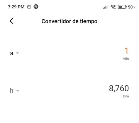 Convertir 1 año a horas Brainly lat