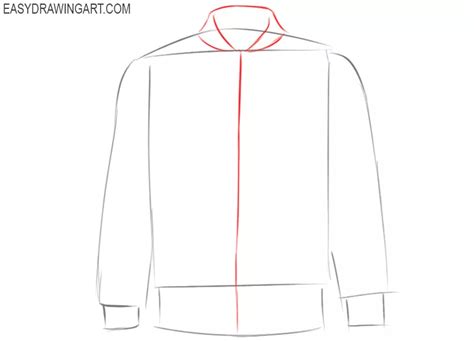 How To Draw A Jacket Easy Drawing Art