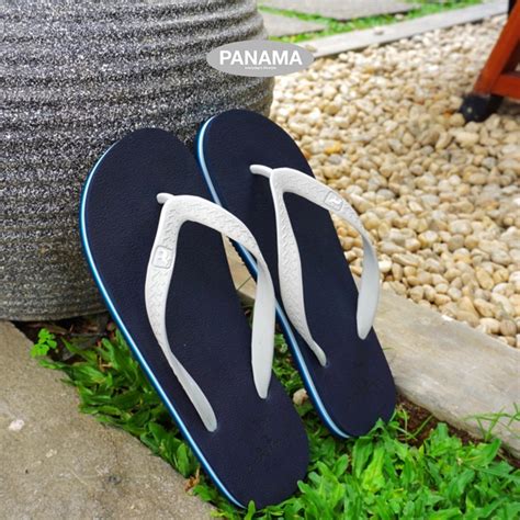 Jual Panama Classic Man M17 Navy Grey Sandal Jepit Pria Sendal Jepit